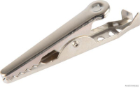 Alligator clip, nickel-plated, 4 mm², up to 5A (10 pieces)