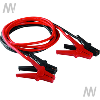 Jump cable w/ plastic clips, insulated, 25 mm², up to 350A, L: 3.5m