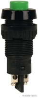 Switch, normally open, green, pressure operated, 12V=8A, 24V=4A,