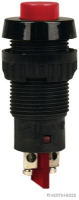 Switch, NO, Red, pressure operated, 12V=8A, 24V=4A,