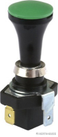 Zugschalter grün 12V/24V Ein/Aus m.Glühlampe