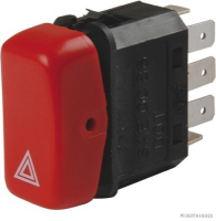 Warnblinkschalter mit Glühlampe, Sockel=W2x4,6d, Anschluss 24V, 8X6,3mm