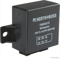 Flasher unit, 24V/2+1/6x21W, 6-pole