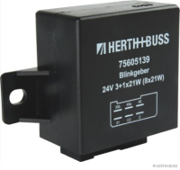 Flasher unit, 24V/3+1/8x21W, 6-pole