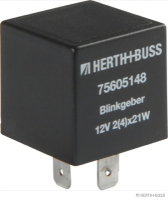Flasher unit, 12V/2/4x21+4W, 3-pole