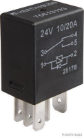 Relais Arbeitsstrom Wechsler 24V/10A 5polig m.Diode