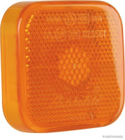 Lichtscheibe Seitenmarkierung gelb 65X65mm