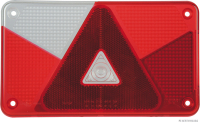 Lens for combination tail light, left