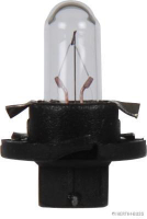 Glühlampe Kunstoffsockellampe schwarz 12V/1,2W EBSP9 BAX8,4d (10 Stück)