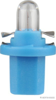 Glühlampe Kunstoffsockellampe blau 12V/1,2W B8,5d BAX10d (10 Stück)