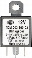 Blinkgeber, 12 V, 4 polig