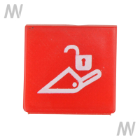 Symbol Frontlader Schloß rot