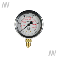 Manometer 250 bar Ø63mm - 1/4"