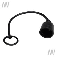 Staubschutz für Kupplungsstecker BG3 schwarz