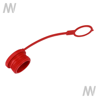Staubschutzkappe für Loshälfte BG6 rot