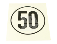 Aufkleber 50 km/h