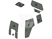 Rear window top f. wiper heatable