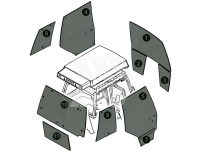 Door pane top right