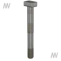 Connecting rod screw without nut