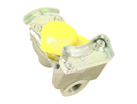 Coupling head yellow with valve