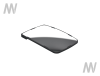 Mirror glass manual top left / right