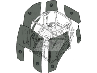 Door pane right