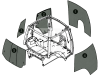 Heckscheibe ausstellbar getönt