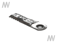 Chopper knife serrated