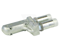 Kruemmer with breakaway couplings