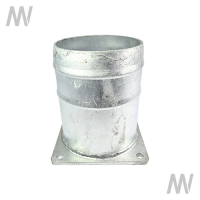 Flansch 8" mit Schlauchtülle