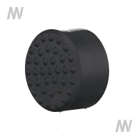 Kranzellpuffer D125x63 Schwarz
