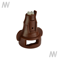 IDTA Asymmetric Air Injector Double Flat Spray Nozzle Brown