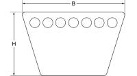 Keilriemen AVX 10 X  1025