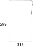 Frontscheibe unten links / rechts, grün