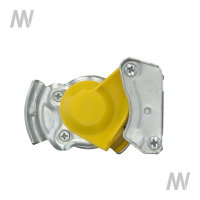 Coupling head yellow with M16 x 1.5 valve