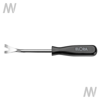 Dichtungs-Flachschaber 290-80G, gekröpft L=160mm