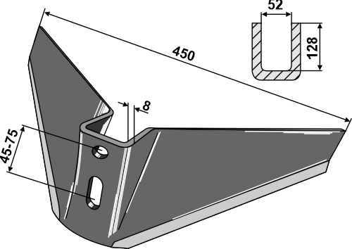 Flügelschar, für Bonnel - Detail 1