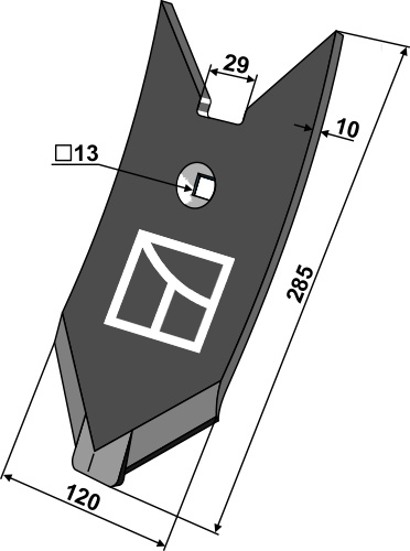 Scharspitze, für Lemken Karat - Detail 1