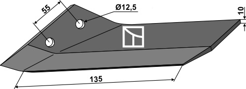 Ersatzflügel - links, für Lemken Karat - Detail 1