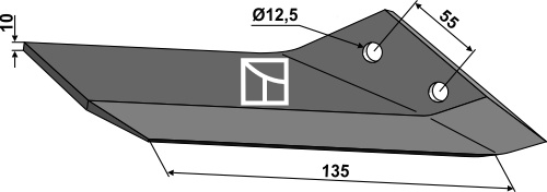 Ersatzflügel - rechts, für Lemken Karat - Detail 1