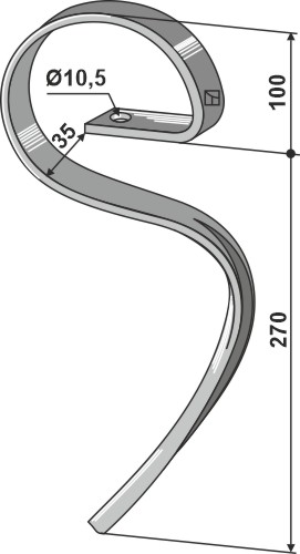 Garezinken, für Lemken - Detail 1