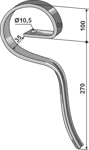 Garezinken, für Lemken - Detail 1