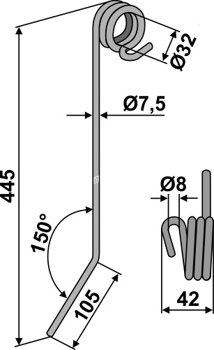 Harrow tines - Detail 1