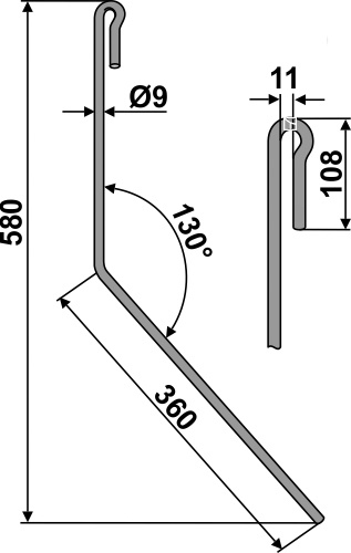 Striegelzinken, für Amazone - Detail 1