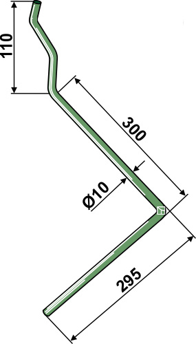 Striegelzinken, linke Ausführung, für Amazone - Detail 1