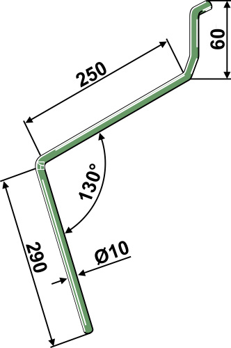 Striegelzinken, rechte Ausführung, für Amazone - Detail 1