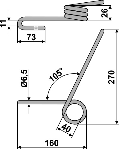 Striegelzinken, für Hassia, Lemken - Detail 1