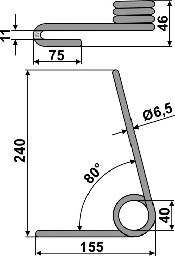 Striegelzinken, für Hassia, Lemken - Detail 1