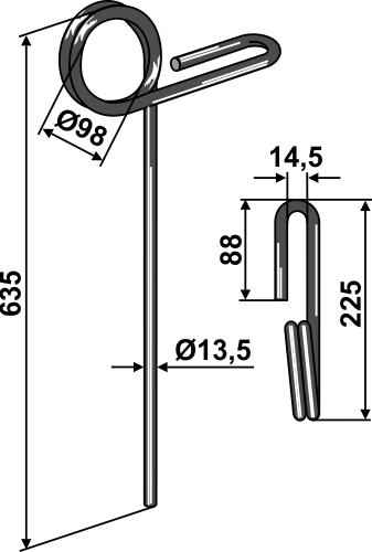 Harrow tines - Detail 1