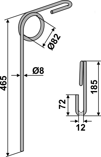 Striegelzinken, für Fiona, Nordsten, Stegsted, Taarup - Detail 1